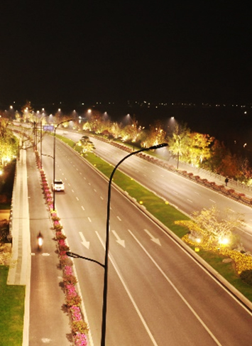 Landschaftsbegrünung und Lichttechnik für Abschnitt 1 der Qianjin Avenue in der Stadt Lin'an
